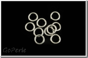 Biegeringe, rund, geschlossen, JBB, 8,3x1mm, antiksilberfb., Messing, 1 Stk.
