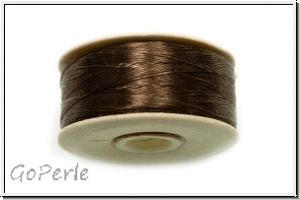 NYMO, Size0, Beading Thread, Nylon-F�delgarn, brown, 1 Spule