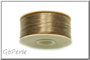 NYMO, Size0, Beading Thread, Nylon-F�delgarn, sand ash, 1 Spule