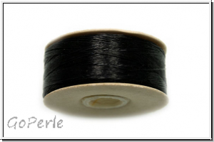 NYMO, Size0, Beading Thread, Nylon-F�delgarn, black, 1 Spule
