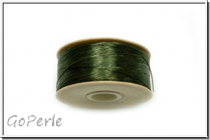 NYMO, SizeB, Beading Thread, Nylon-F�delgarn, olivine, 1 Spule