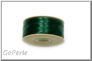 NYMO, SizeB, Beading Thread, Nylon-F�delgarn, green, dk., 1 Spule