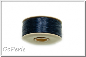 NYMO, SizeB, Beading Thread, Nylon-F�delgarn, blue, 1 Spule