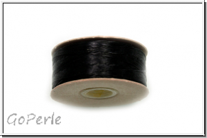 NYMO, SizeB, Beading Thread, Nylon-F�delgarn, black, 1 Spule