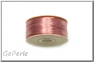 NYMO, SizeB, Beading Thread, Nylon-F�delgarn, mauve, 1 Spule