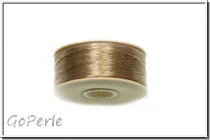 NYMO, SizeB, Beading Thread, Nylon-F�delgarn, sand ash, 1 Spule