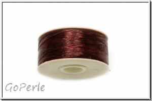 NYMO, SizeD, Beading Thread, Nylon-F�delgarn, burgundy, 1 Spule