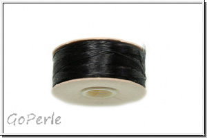 NYMO, SizeD, Beading Thread, Nylon-F�delgarn, black, 1 Spule