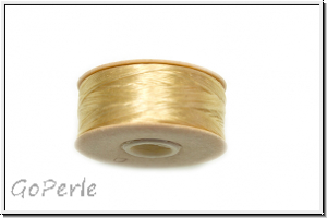 NYMO, SizeD, Beading Thread, Nylon-F�delgarn, cream, 1 Spule