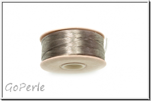 NYMO, SizeD, Beading Thread, Nylon-F�delgarn, grey, 1 Spule