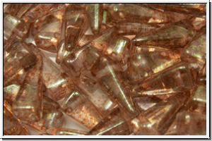 VILLA Beads, PRECIOSA, 6x6x14mm, crystal, trans., rose gold luster, 20 Stk.