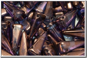 VILLA Beads, PRECIOSA, 6x6x14mm, crystal, trans., vega luster, 20 Stk.