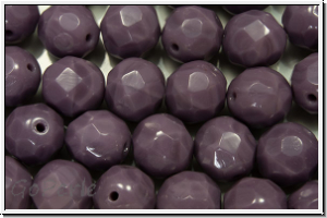 B�hm. Glasschliffperle, feuerpol., 8mm, lavender, op., 10 Stk.