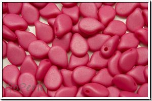 Pip-Beads, 5x7mm, white, alabaster, watermelon pastel, matte, 50 Stk.