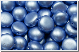 Candy-Beads�, 8mm, white, alabaster, lt. sapphire pastel, 25 Stk.