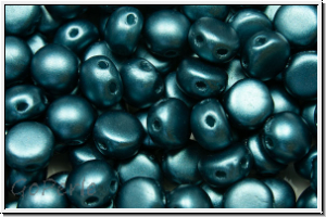 Candy-Beads�, 6mm, white, alabaster, petrol pastel, 50 Stk.