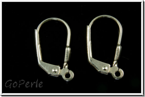 Klappbrisur "einfach", 17x10mm, silberfb., 925er Silber, 1 Paar