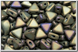 KHEOPS� PAR PUCA�, 6x5mm, brown, met., matte, iris., 50 Stk.