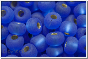 b�hm. Rocailles, 05/0, sapphire, trans., silver-ld., matte, 10g