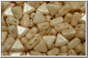 KHEOPS� PAR PUCA�, 6x5mm, white, alabaster, champagne luster, 50 Stk.