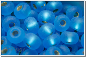 b�hm. Rocailles, 05/0, sapphire, lt., trans., silver-ld., matte, 10g