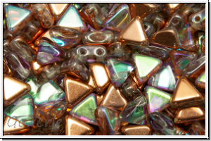 KHEOPS� PAR PUCA�, 6x5mm, crystal, trans., copper AB, 50 Stk.