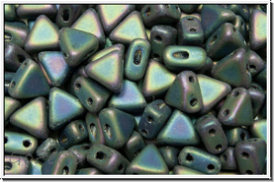 KHEOPS� PAR PUCA�, 6x5mm, green, met., matte, iris., 50 Stk.