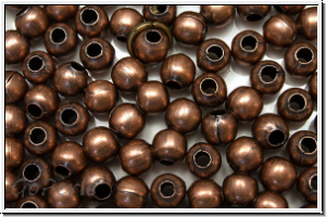 Spacer "Kugel, glatt", 4mm, antikkupferfb., Eisen, 50 Stk.
