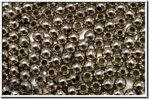 Spacer "Kugel, glatt", 3mm, antiksilberfb., Eisen, 50 Stk.