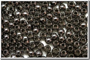 Spacer "Kugel, glatt", 3mm, hematitefb., Eisen, 50 Stk.