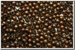 Spacer "Kugel, glatt", 2mm, antikkupferfb., Eisen, 50 Stk.