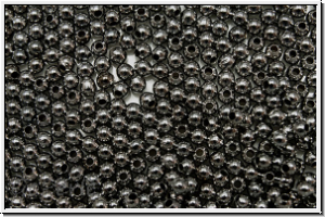 Spacer "Kugel, glatt", 2mm, hematitefb., Eisen, 50 Stk.