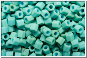 TH-11-1612f, TOHO Hexagon, 11/0, turquoise, lt., op.., pastel, matte, 10g