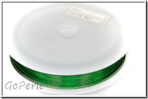 Schmuckdraht, 0,45 mm, 7 Str�nge, nylonumm., gr�n, Rolle/100m