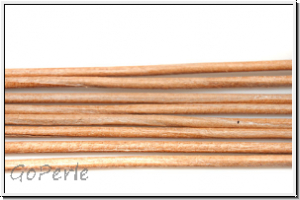 Lederband, 1,3mm, rund, nature, Ziege, L�nge 1 m