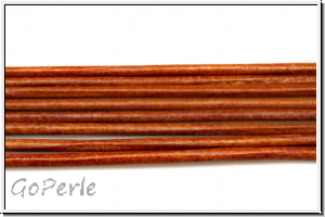 Lederband, 1,3mm, rund, brown, Ziege, L�nge 1 m