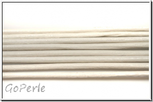 Lederband, 1,3mm, rund, white, L�nge 1 m