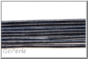 Lederband, 1,3mm, rund, dark blue, Ziege, L�nge 1 m