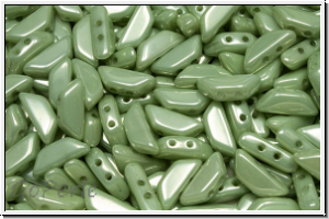 TINOS� PAR PUCA�, 10x4mm, white, op., lt. green marbled, 25 Stk.