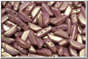 TINOS� PAR PUCA�, 10x4mm, white, op., rose gold luster, 25 Stk.
