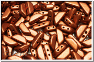 TINOS� PAR PUCA�, 10x4mm, copper, dk., met., satin, 25 Stk.