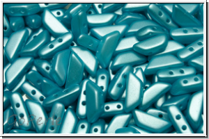TINOS� PAR PUCA�, 10x4mm, white, alabaster, aqua pastel, 25 Stk.