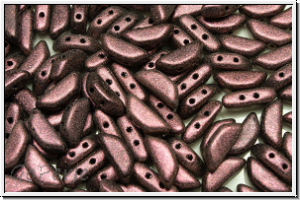 TINOS� PAR PUCA�, 10x4mm, violet, dk., met., antique, 25 Stk.