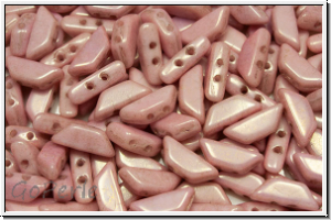 TINOS� PAR PUCA�, 10x4mm, white, op., rose marbled, 25 Stk.
