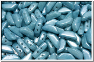 TINOS� PAR PUCA�, 10x4mm, white, op., blue/grey marbled, 25 Stk.