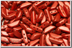 TINOS� PAR PUCA�, 10x4mm, lava red, met., satin, 25 Stk.