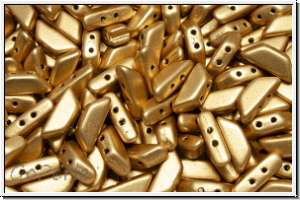 TINOS� PAR PUCA�, 10x4mm, gold, met., satin, 25 Stk.