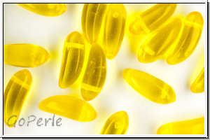 Big Bananas, 6x17mm, yellow, trans., 10 Stk.