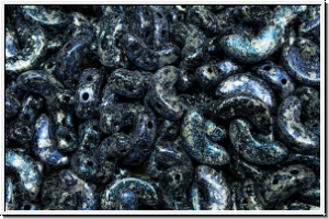 ARCOS� PAR PUCA�, 10x5mm, black, op., blue, tweedy, 25 Stk.