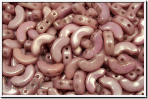 ARCOS� PAR PUCA�, 10x5mm, white, op., rose marbled, 25 Stk.